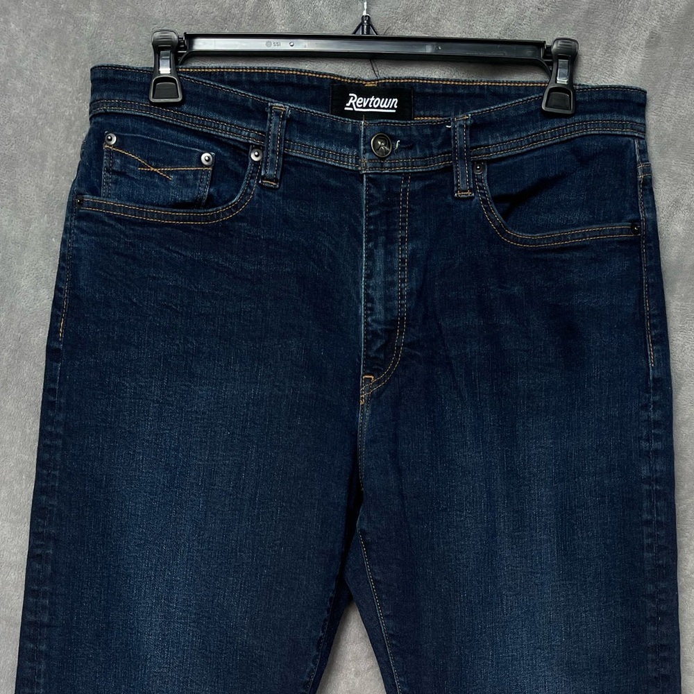 Revtown Automatic Men’s Stretch Blue Jeans Size 36x30 - Picture 8 of 13